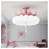 OUSAITE LED Ceiling Light Dimmable Remote Crown La