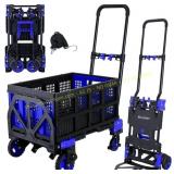 2-in-1 Hand Truck Dolly 330LB, Foldable Cart