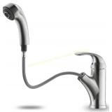Brushed Nickel Kitchen Faucet with Sprayer