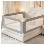 MagicFox King Bed Rail, Adjustable Gray