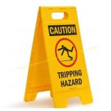 SmartSign Folding Floor Sign 25"x12" Plastic