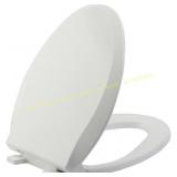 JINGZE Soft-Close Toilet Seat, White, PP