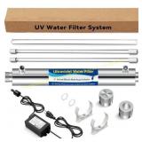 UV Water Filter System, 12GPM, 120V