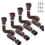 Gutterlix 4-Pack Flexible Downspout Extension