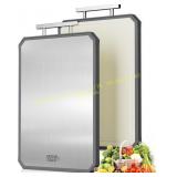 Snowclad Stainless Steel Cutting Board, 16x11"