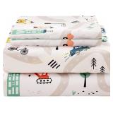 JSD Twin Size Car Kids Printed Sheet Set 3pc