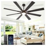 72-Inch Ceiling Fan with Lights, DC motor