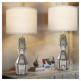 Scenekoy 28" Antique Mirror Table Lamp