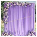 Wokceer Lavender Backdrop 2 Panels 2ct