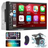 Double Din Car Stereo: CarPlay/Android Auto