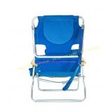 Deltess Blue Folding Beach Chair