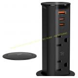 ANNQUAN 2" Space Saver Pop Up Outlet PD USB