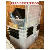 Plastic Container Bundle 6ct Assorted