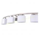34-in. 4-Light Vanity Light with Glass Shades