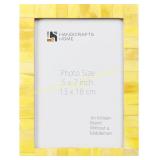 Handicrafts Home 5x7 Picture Frame, Yellow