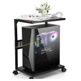Bfttlity 2-Tier Computer Tower Stand, Black
