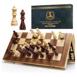 Magnetic Chess Set: 15" Folding Board