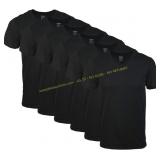 Gildan mens Black V-neck T-shirts 11ct