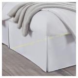 Nestl Pleated Bed Skirt, 14  Drop, Queen