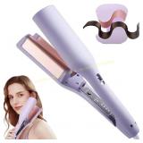 Waver Curling Iron 1.25" Ionic Crimper, Purple