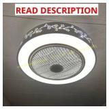 21.65 in. Flower Pattern LED Ceiling Fan
