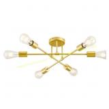 Gold Adjustable Modern Sputnik Chandelier