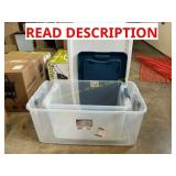 2pk Assorted Plastic Containers