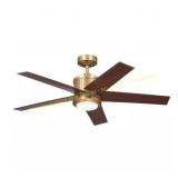 Brahm 48" Indoor Brass Ceiling Fan w/ LED