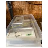 5ct Plastic Storage Totes Various Sizes