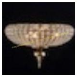 Allenglade 15.8  3 Light Brass Crystal Flush Mount