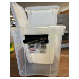 Sterlite 30qt Tote & 21qt Trash Can