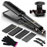 Hair Crimper Waver: 4-Plate Ceramic