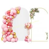 7.2FT Metal Arch Backdrop Stand with Cover Set