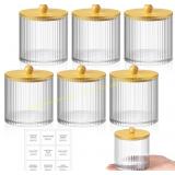 Yaomiao 6 Pcs Apothecary Jars with Lids, 18 oz