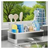 Ewaiira Stainless Steel Sink Caddy BLACK