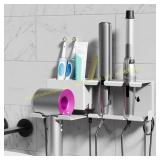 BOIVSHI Hair Dryer Holder | Wall Mount, White