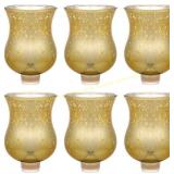 VIHOSE 6-Pack Gold 3.5" Votive Holders