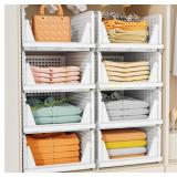 SNSLXH 5 Pack White Closet Organizer Box