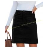 Luvamia Corduroy Skirt Women High Waist Spo Sz M