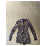 Sheer Cheeta Print Romper - Small