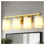 24 in. 4-Light Frosted Glass Vanity Light