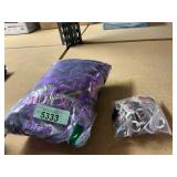 Purple Tinsel & Kids Horse Rings