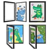4 Pack Kids Artwork Frames 8.5x11 Black