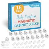 vmaisi Magnetic Cabinet Locks 16 Pack