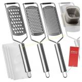 Pro Zester Grater Set, 4-Pcs Blades