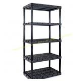 Knect A Shelf Black 5-Tier Shelving Unit