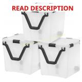IRIS WeatherPro Wheeled Storage Bin 3 Pack