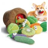 Nocciola 15 Pack Dog Chew Toys, Plush