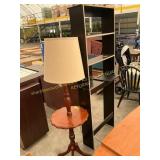 Floor lamp, book shelf