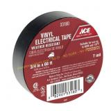 10 ct. Ace 3/4 in. x 60 ft Black Vinyl Tape